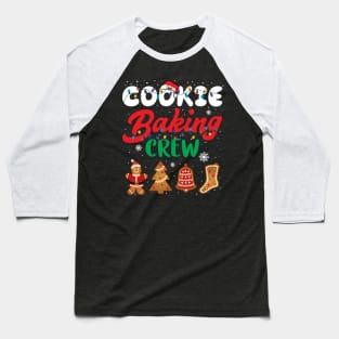 Christmas Lights Christmas Cookie Baking Crew Baseball T-Shirt